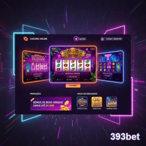 Ilustração de Explore o Cassino Online 393bet com Slots e Recompensas VIP